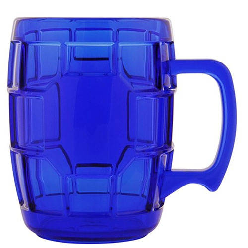 Custom Acrylic Turtle Mug, Translucent Blue