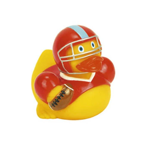Football Rubber Duck Red Jersey/Helmet