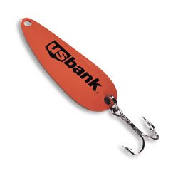 Small Spoon Fishing Lure Red