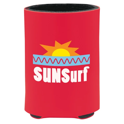 Deluxe Collapsible  Koozie Can Kooler Red