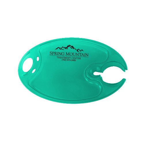 Party Plate Translucent Green