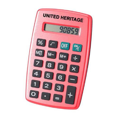 Value Calculator Translucent Red