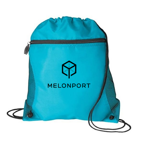Mesh Pocket Drawcord Sport Pack Backpack
