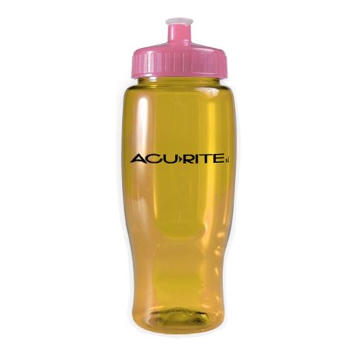 Poly-Pure Travel Bottle (27 oz) Translucent Yellow/Translucent Pink