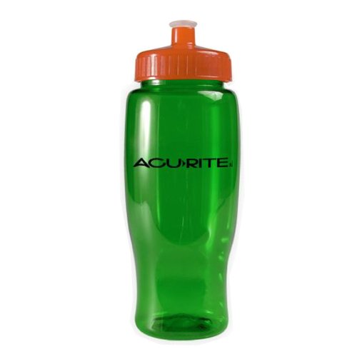 Poly-Pure Travel Bottle (27 oz) Translucent Green/Translucent Orange