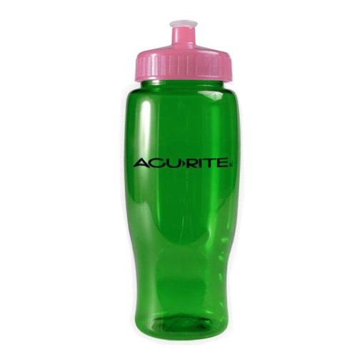 Poly-Pure Travel Bottle (27 oz) Translucent Green/Translucent Pink