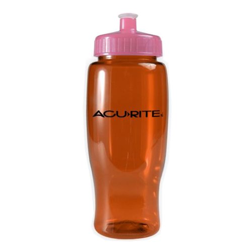Poly-Pure Travel Bottle (27 oz) Translucent Orange/Translucent Pink