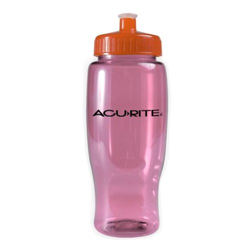 Poly-Pure Travel Bottle (27 oz) Translucent Pink/Translucent Orange