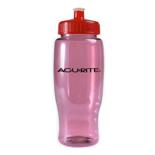 Poly-Pure Travel Bottle (27 oz) Translucent Pink/Translucent Red