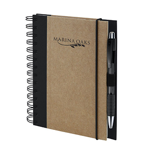 Custom Recycled Color Spine Spiral Notebook