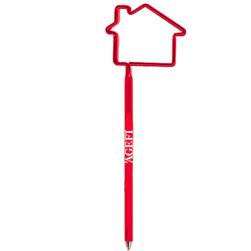 House Pen Translucent Red