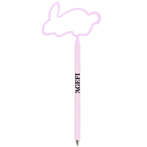 Rabbit Pen Clear Pink