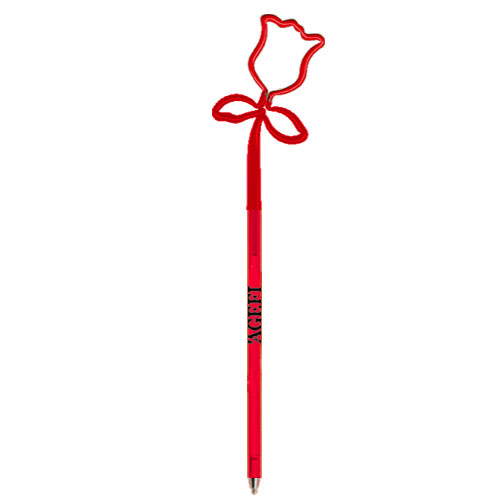 Rose Pen Translucent Red