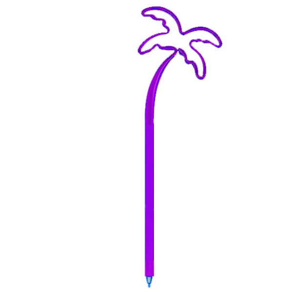 Palm Tree Pen Purple