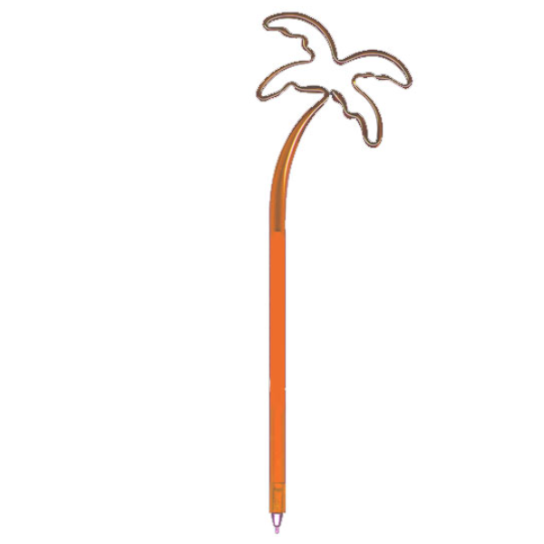 Palm Tree Pen Transparent Burnt Orange (PMS 1665)