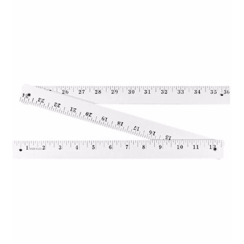 Folding Yardstick in Colors White