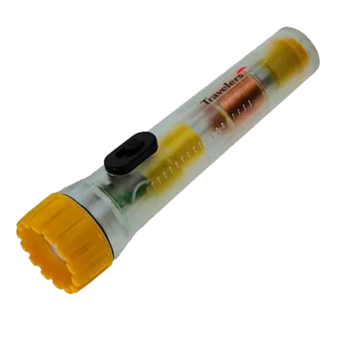Custom Hybrid Rechargeable Flashlight Yellow