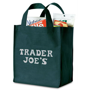 Grocery Tote Bag Dark Green