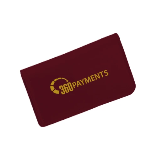Business Card Case Holder Burgundy