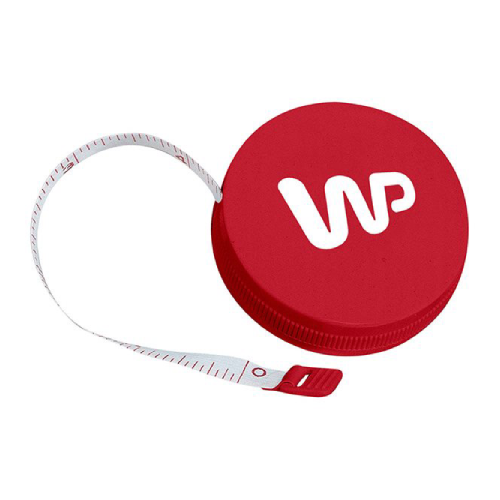 Quick-Release Polyester Tape Measure Red