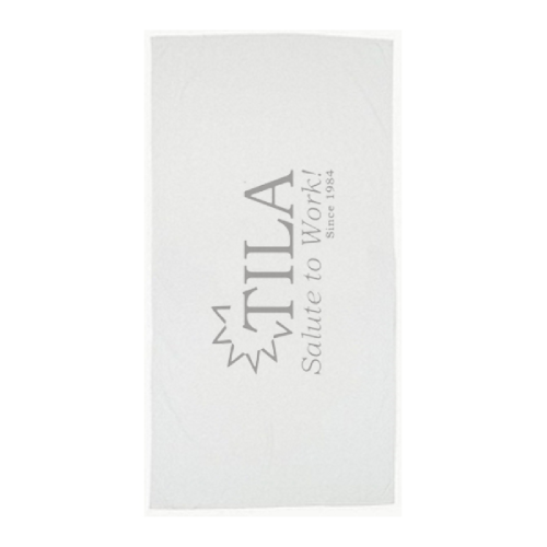 Basic Weight Colored Beach Towel White