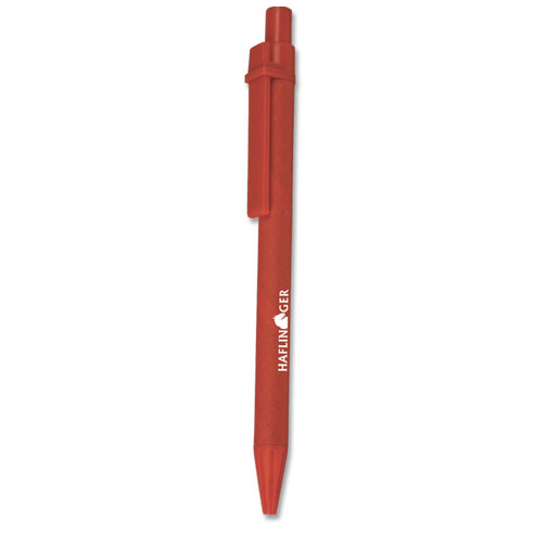 Custom Eco Paper Barrel Pen Red