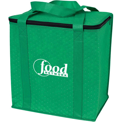 Zippered Insulated Custom Grocery Tote Bag 