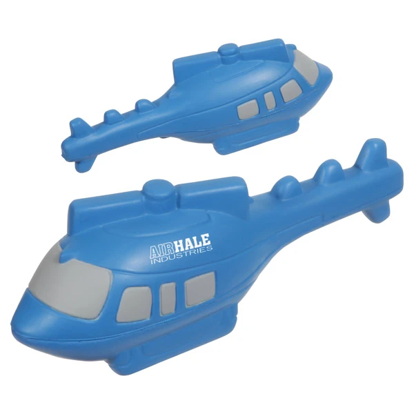 Helicopter Stress Ball Blue
