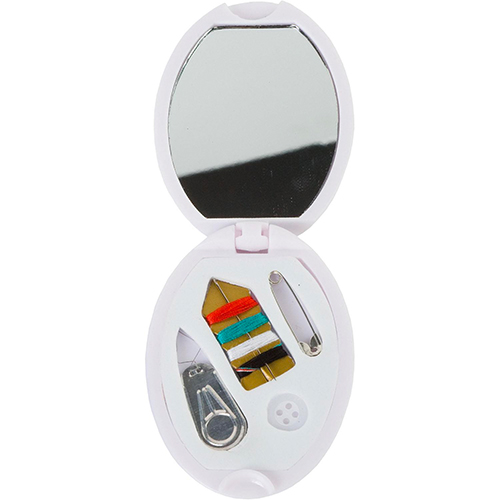 Oval Sew Kit with Mirror White