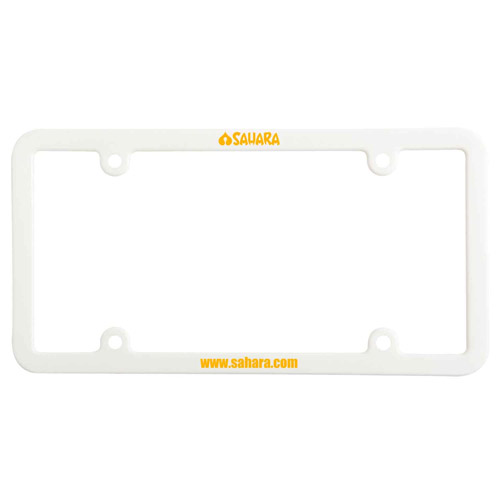 Universal 4 Holes License Plate White