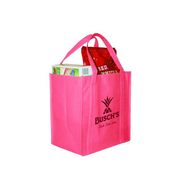 Mika Grocery Bag - Non-Woven Hot Pink