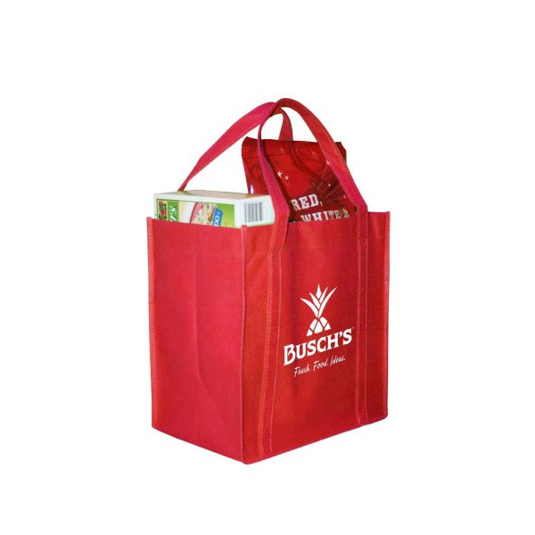 Mika Grocery Bag - Non-Woven Red