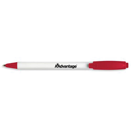 Papermate Sport Retractable Pen White Barrel/Red Trim