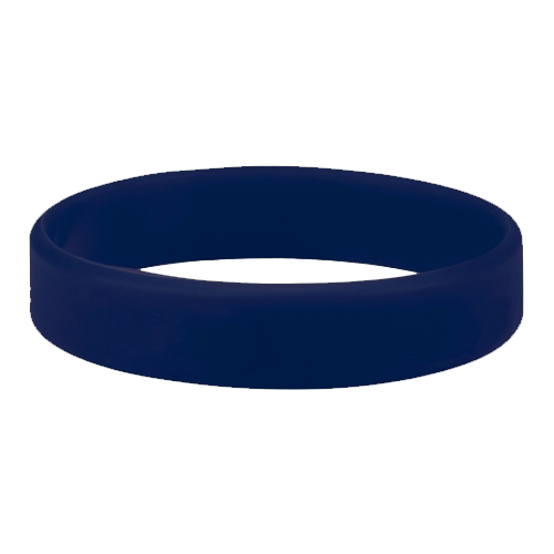 Silicone Custom Awareness Bracelet Dark Blue PMS 282