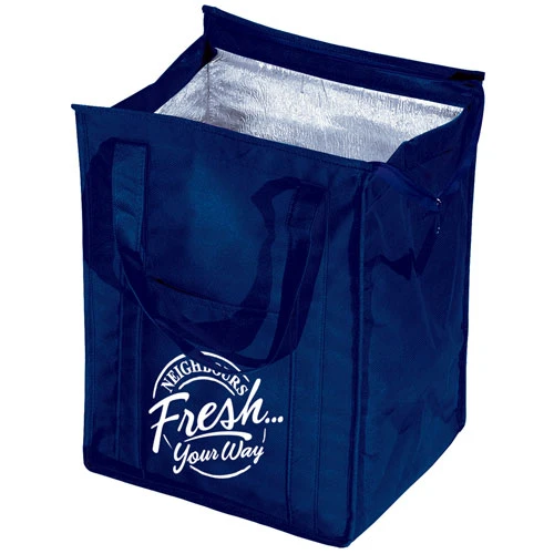 Insulated Grocery Tote Blue