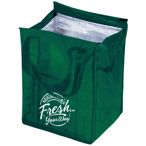 Insulated Grocery Tote Forest Green