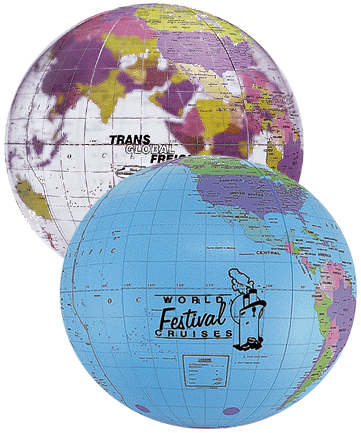 Promotional Globe Shape Beach Balls