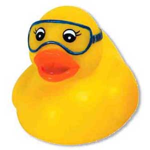 Safety Duck with Goggles