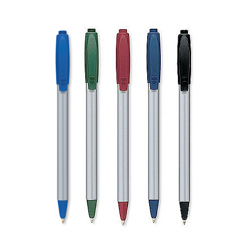 Promotional Papermate Sport Retractable Silver Barrel Ballpoint